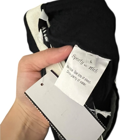 Sporty & Rich Serfi Logo Cable Knit Bike Shorts - Picture 6 of 6